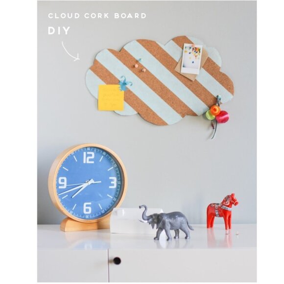 MERKURY INNOVATIONS Stripe Cloud Cork Board In Multicolor - Picture 2 of 2